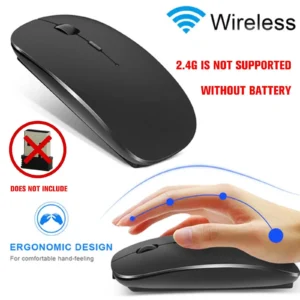Mouse sem fio bluetooth 5.0, silencioso, ergonômico, óptico, para apple pc, ipad, atacado