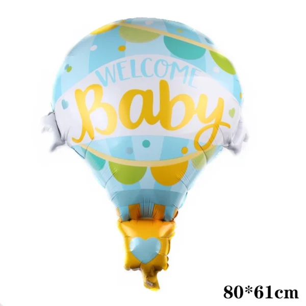 1Pcs Grande Foil Foil Balão Espaço Exploração Tema Inflável Decoração Brinquedos para Meninos Festa de Aniversário Foguete Asa - Imagem 7