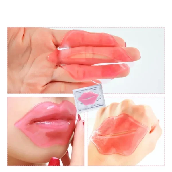 15-30p Máscara labial de colágeno hidratante antirrugas nutritiva beleza cuidados com os lábios hidratante labial adesivos para lábios almofadas de gel cuidados com a pele - Imagem 3