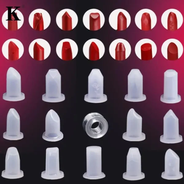 1Pc Silicone Batom Molde DIY Lip Balm Cosmético Molde Suporte Batom Molde DIY Artesanato Ferramenta Molde Feito à Mão - Imagem 4