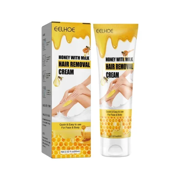 Depilador indolor Creme depilatório para mulheres Homens e mulheres Cuidados eficazes com o corpo, axilas, pernas, braços, cera de beleza para remoção de pelos - Imagem 6