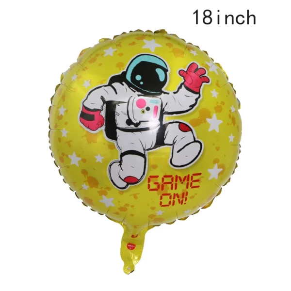 1Pcs Grande Foil Foil Balão Espaço Exploração Tema Inflável Decoração Brinquedos para Meninos Festa de Aniversário Foguete Asa - Imagem 27