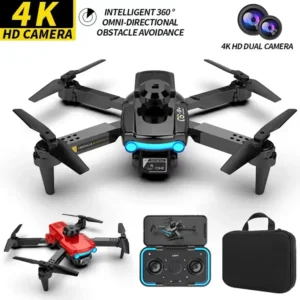 Cs9 controle remoto evitar obstáculos drone dobrável aéreo hd câmera dupla fluxo óptico quadcopter para meninos presentes