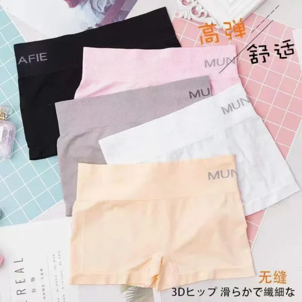 Calças de segurança sem costura confortáveis respiráveis boxers elásticos calcinha doce shorts sem costura Шорты Ж Во pantalons de seguridad - Imagem 2