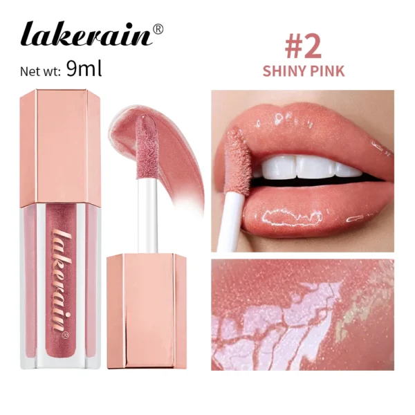 8 Cores Gloss Universal Lip Luminizer Hidratante Leve Brilho Labial Líquido Duradouro Batom Gloss Regula Lábios Pele - Imagem 10