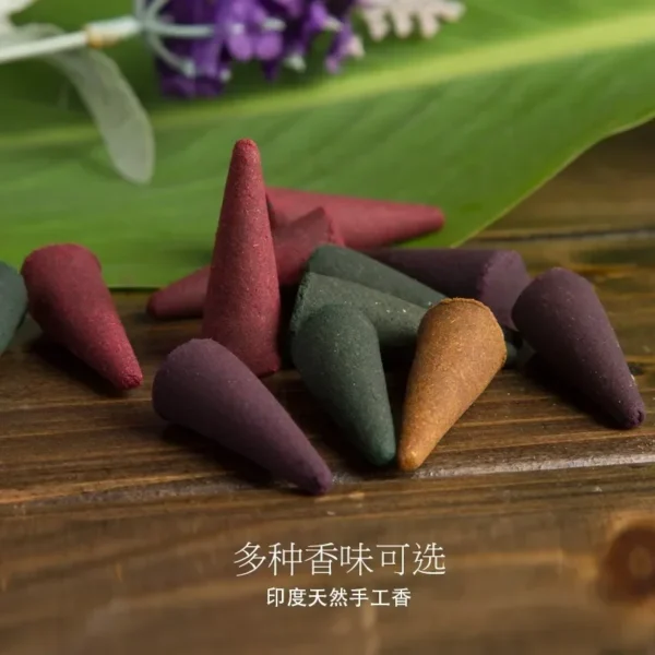 Incenso Cones Torre para Purificação do Ar, Sândalo, Lavanda, Baunilha, Meditação, Jasmim, Aromaterapia - Imagem 3