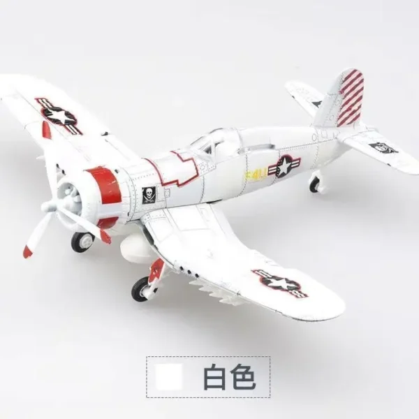 Brinquedo militar do enigma do lutador, presentes plásticos do brinquedo de DIY, enigma do furacão, WWII, 4D, BF109, F4U, P51, 1:48 - Imagem 21