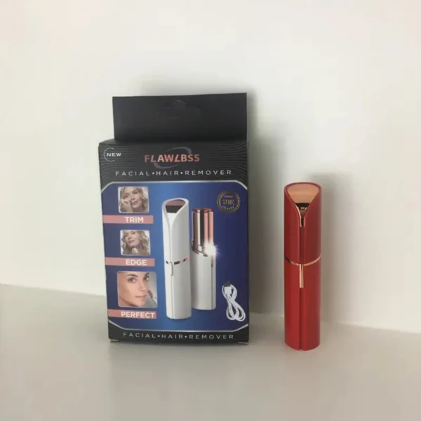 "Kit de depilação elétrica para mulheres - Barbeador de batom, aparador de sobrancelhas, removedor de pelos femininos" - Imagem 10