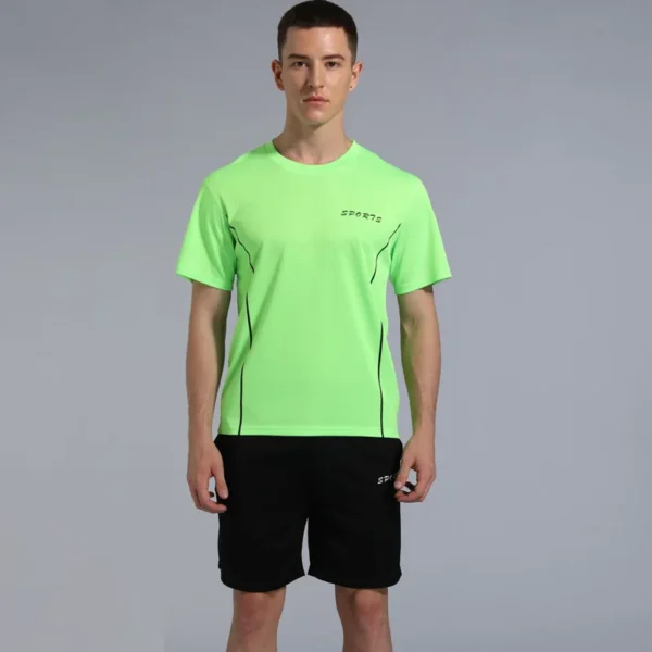 2022 novo agasalho de verão masculino camiseta solta com shorts juntos roupas masculinas camisas de futebol manter conjuntos legais tamanho grande M a 5XL - Imagem 12