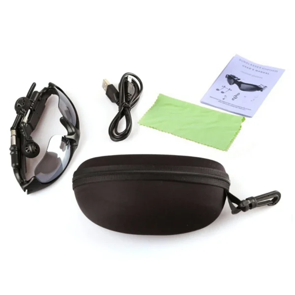 Moda Esportes Estéreo Sem Fio Bluetooth 4.1 Fone de Ouvido Telefone Polarizado Óculos de Sol de Condução Óculos de Olhos de Equitação Fone de Ouvido - Imagem 5
