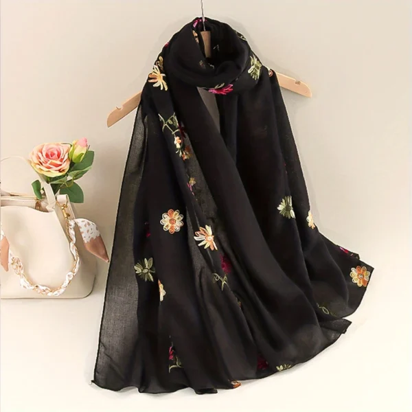 Lenço de seda quadrado vintage feminino, bandana de boémia bandana de flores bandana luxuosa, acessórios de verão, novo, 2022 - Imagem 5