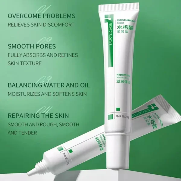 Ácido salicílico Clareador Encolher Creme Facial Suavizante Reparador Cremes para a Pele Facial Saúde Feminina Beleza Produtos para Cuidados com a Pele - Imagem 5
