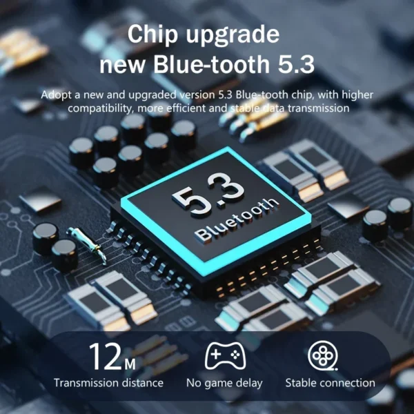 EARDECO-fone de ouvido único sem fio com microfone, fone de ouvido bluetooth, auscultador com cancelamento de ruído - Imagem 4