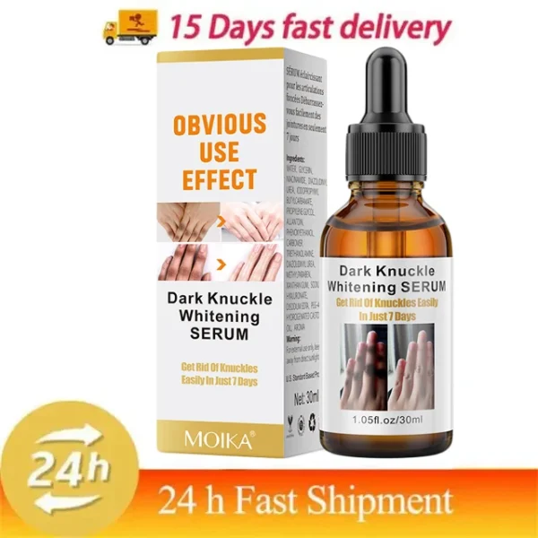 Dark Knuckles Fast Whitening Serum Mão Knuckle Cotovelos Joelho Corretor de Melanina Removedor de Manchas Intensas Produtos Cuidados de Beleza 30ml - Imagem 7