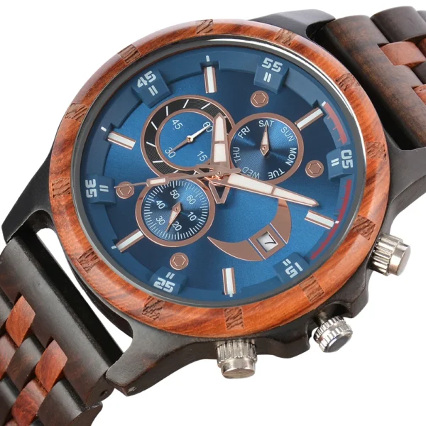 Relógios de madeira para homens, Personalizado Gravado, Relógio de madeira personalizado, Aniversário, Presente do dia do casamento para o marido, Dropshipping, Moda - Imagem 4