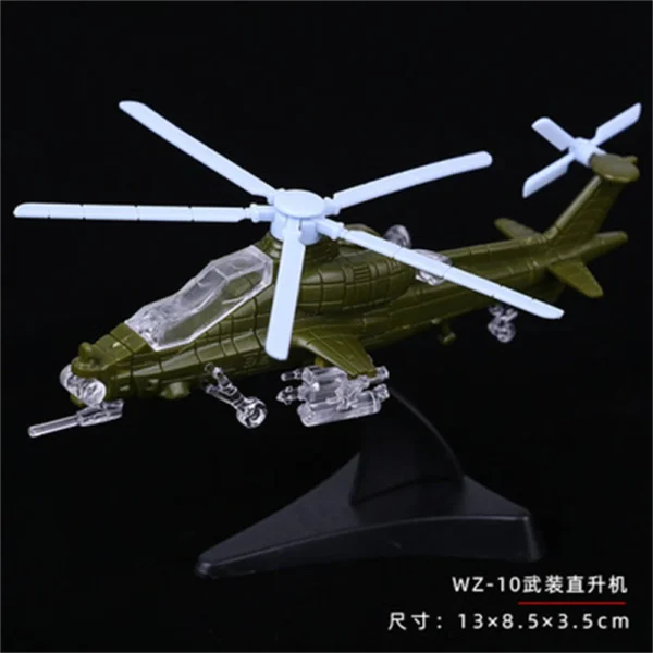 Mini modelo de montagem de avião, ornamento militar lutador, JH-7, SU-33, J-11, SU-47, KJ-2000, WZ-9, SA-52B, WZ-10,,, 8 estilos - Imagem 14