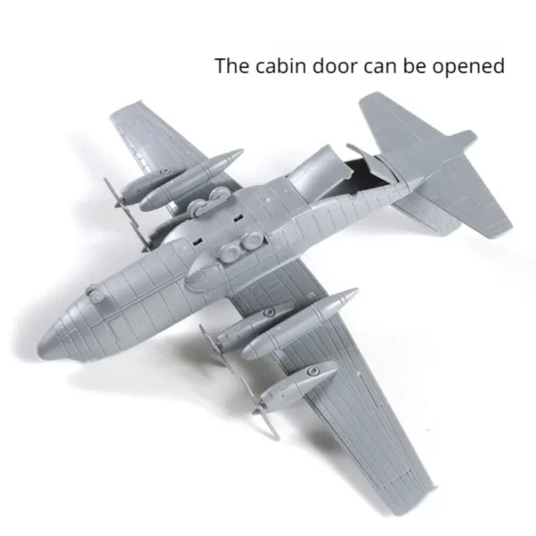 Hercules Transport Aircraft Toy, fácil montagem modelo militar, presente aeronave para o menino, US C-130, 4D, 1/144 - Imagem 4