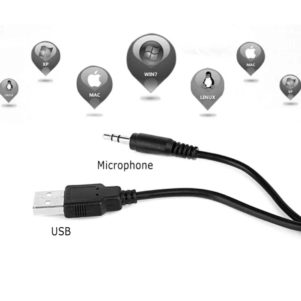 Webcam Computador Portátil, USB 2.0, Câmeras de Vídeo com Microfone, Câmera de Rede, Câmera Web Universal, Câmera PC - Imagem 6