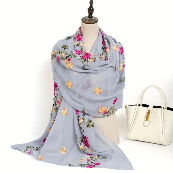 Lenço de seda quadrado vintage feminino, bandana de boémia bandana de flores bandana luxuosa, acessórios de verão, novo, 2022 - Imagem 8