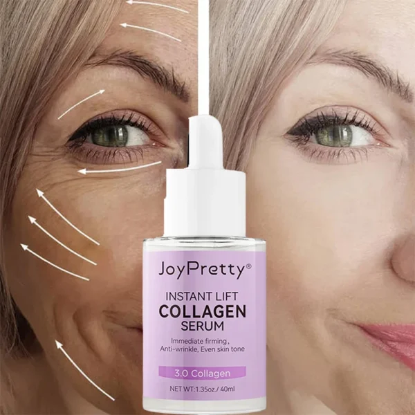 Colágeno Soro Facial Remoção de Rugas Antienvelhecimento Ácido Hialurônico Testa Facial Linhas Finas Lifting Serum Cuidados com a Pele Beleza 40ml - Imagem 6