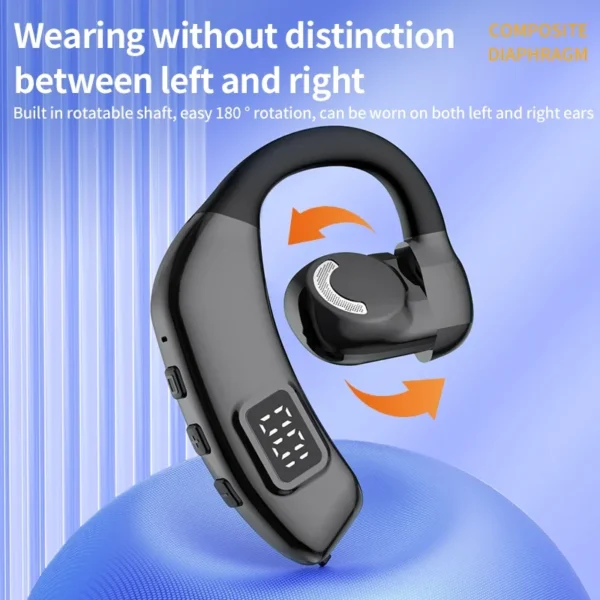 Fones de ouvido sem fio EARDECO com microfone Bluetooth Fone De Ouvido Audifonos Con Microfono Auriculares Inalambicos Headset - Imagem 2