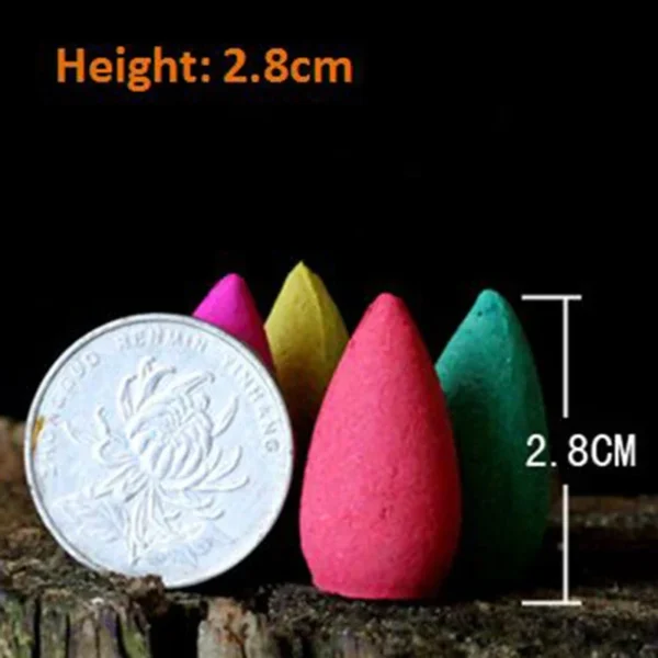 T 100g/200g/500g/1kg torre de refluxo natural cones de incenso indiana refluxo cone incenso sândalo lavanda fragrância doméstica - Imagem 5