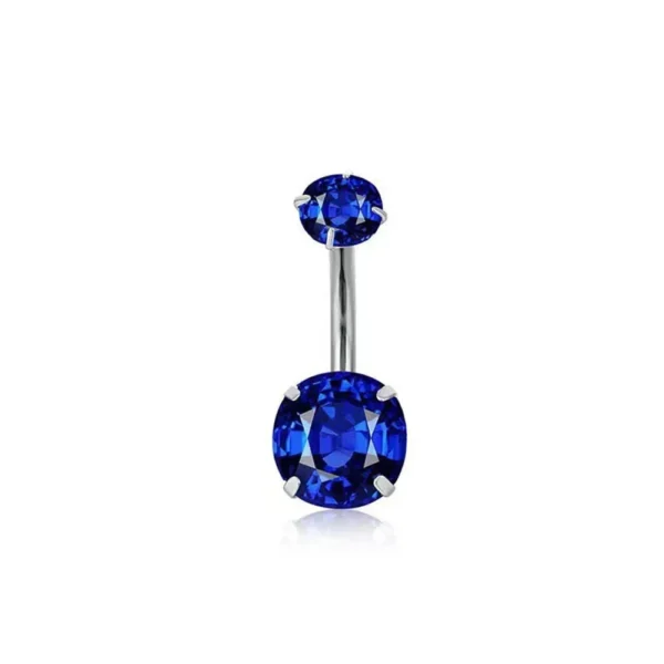 1pc Aço Inoxidável Azul Umbigo Anel Umbigo Tragu Piercing Barbell Coração Borboleta Corpo Jóias Punk Acessórios para Mulheres - Imagem 12