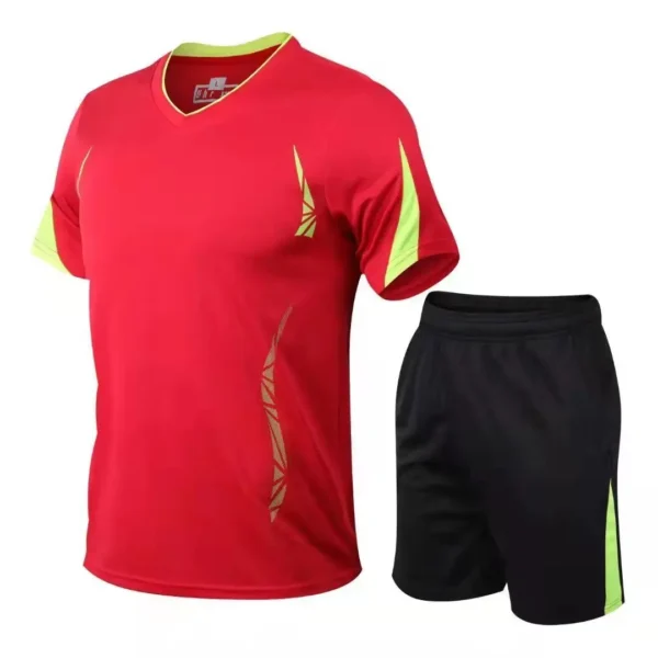 2022 novo agasalho de verão masculino camiseta solta com shorts juntos roupas masculinas camisas de futebol manter conjuntos legais tamanho grande M a 5XL - Imagem 27
