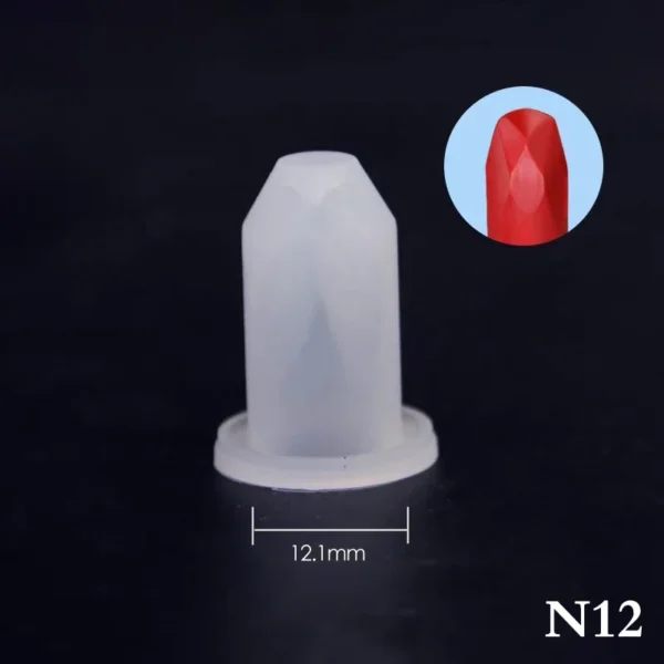 1Pc Silicone Batom Molde DIY Lip Balm Cosmético Molde Suporte Batom Molde DIY Artesanato Ferramenta Molde Feito à Mão - Imagem 12