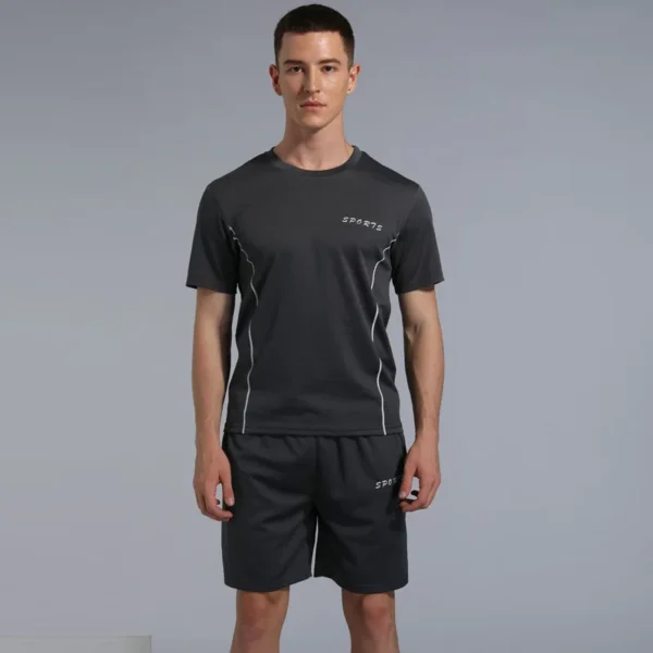 2022 novo agasalho de verão masculino camiseta solta com shorts juntos roupas masculinas camisas de futebol manter conjuntos legais tamanho grande M a 5XL - Imagem 24