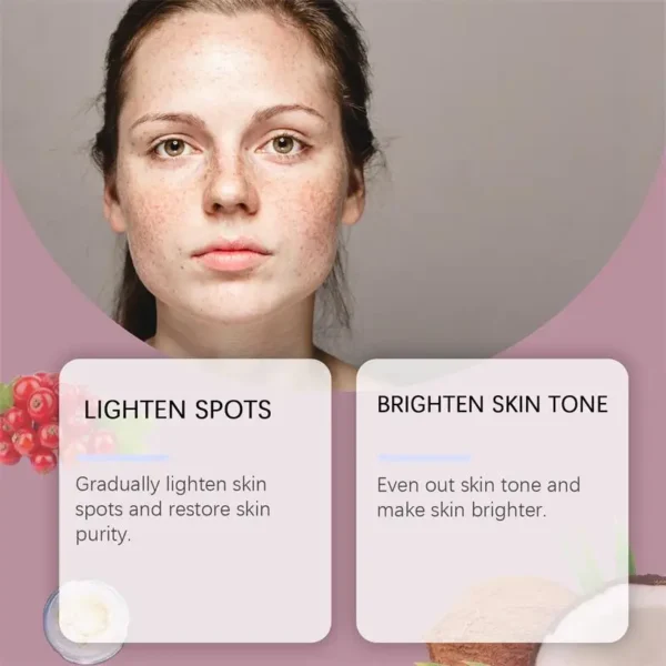 Creme facial clareador para remoção de sardas, melasma, corretivo para manchas escuras, clareia a pigmentação da melanina, clareia, antienvelhecimento, cuidados de beleza - Imagem 5
