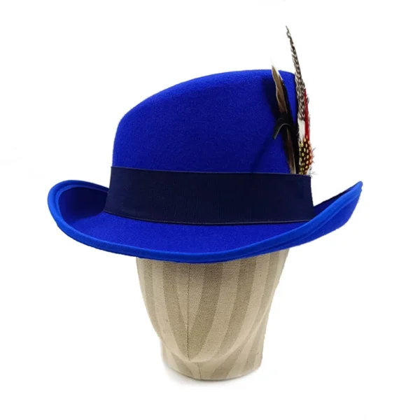 Chapéu alto inclinado masculino, chapéu de mágico preto monocromático, sombrero cavalheiro, festa curl britânica, personalidade, novo, 60cm - Imagem 34