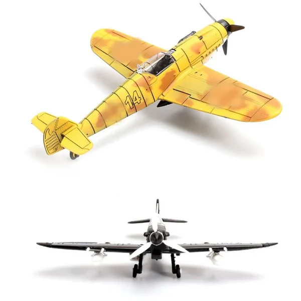 Furacão Militar Fighter, Montagem Avião Modelo, DIY Puzzle Toy, Presente De Plástico, 4D, WW2 F4U Fighter P51 BF109, 1:48 - Imagem 2