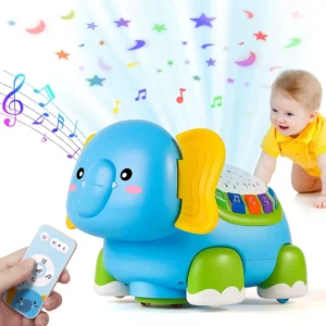 Brinquedo Baby Crawling Toys Musical Elephant