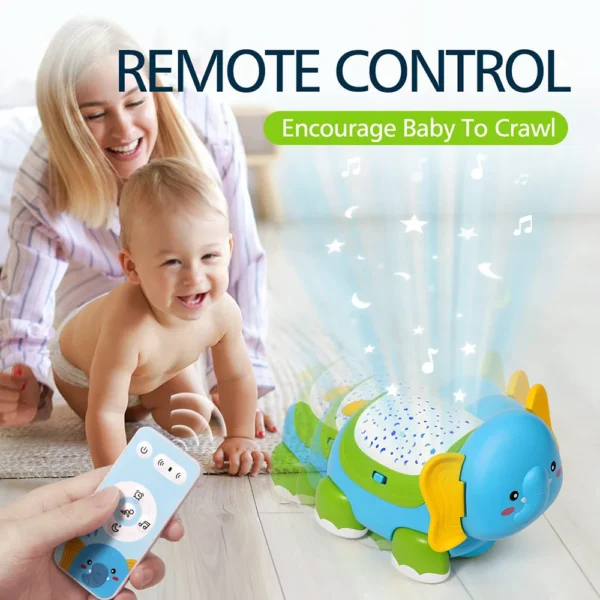 Brinquedo Baby Crawling Toys Musical Elephant - Imagem 2