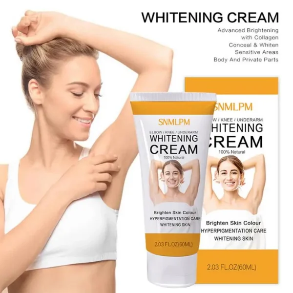 Creme Clareador para Pele Negra, Clareamento de Axilas, Áreas Íntimas, Axilas, Cuidado Corporal, Partes Particulares, Beleza, Saúde - Imagem 5