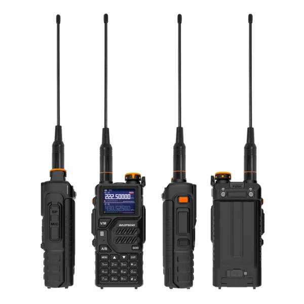 Baofeng-K5PLUS 10W rádio profissional, 136-174, 220-260, 400-520MHz, multi-bandas, 999CH, 2500mAh, rádio em dois sentidos - Imagem 6