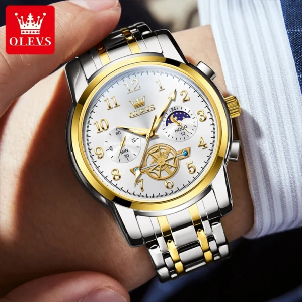 Relógio OLEVS 2900 Moon Phase Watch - Imagem 4