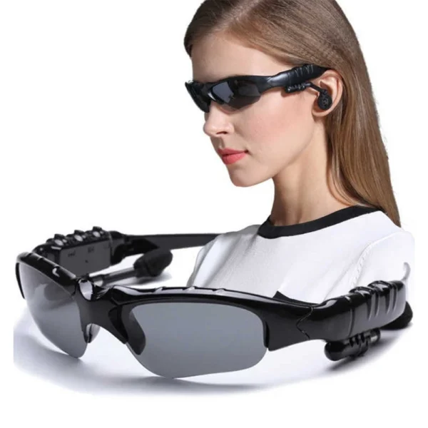 Moda Esportes Estéreo Sem Fio Bluetooth 4.1 Fone de Ouvido Telefone Polarizado Óculos de Sol de Condução Óculos de Olhos de Equitação Fone de Ouvido - Imagem 2