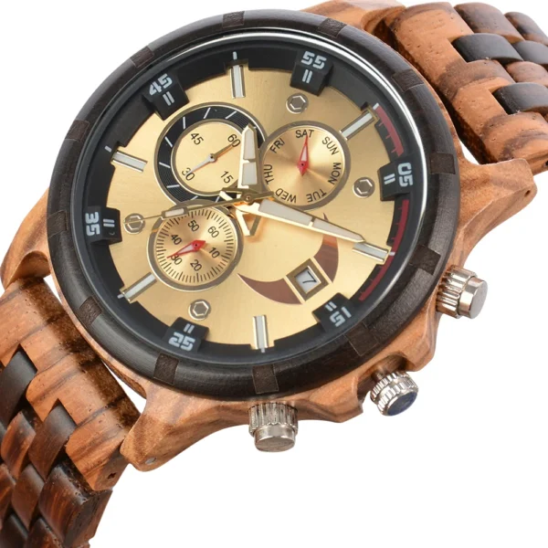 Relógios de madeira para homens, Personalizado Gravado, Relógio de madeira personalizado, Aniversário, Presente do dia do casamento para o marido, Dropshipping, Moda - Imagem 7