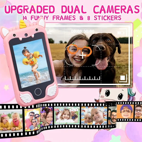 Brinquedo Kids Smart Phone Camera Toys Touchscreen - Imagem 3