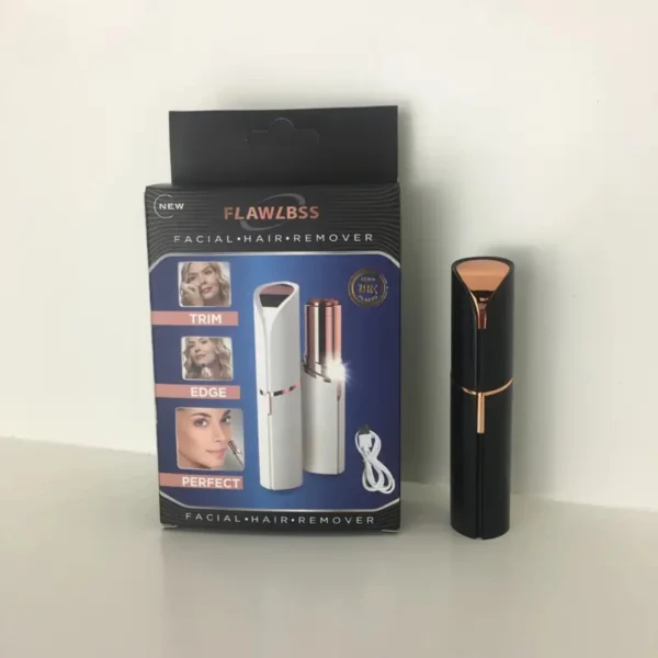 "Kit de depilação elétrica para mulheres - Barbeador de batom, aparador de sobrancelhas, removedor de pelos femininos" - Imagem 6
