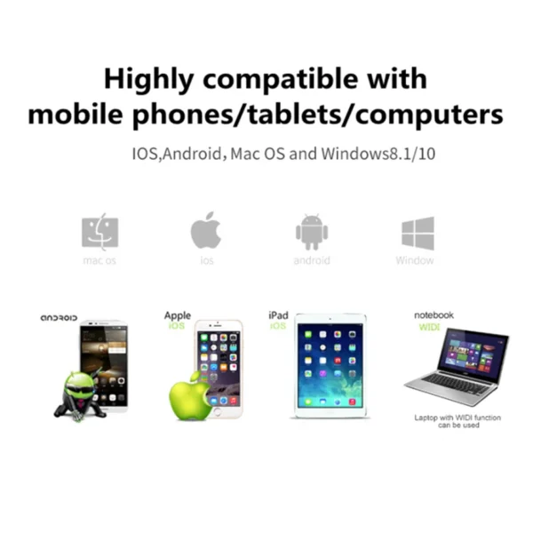 1080p m2 mais hdmi-vara de tv compatble wi-fi display tv dongle receptor anycast dlna tela de compartilhamento para ios android miracast airplay - Imagem 2