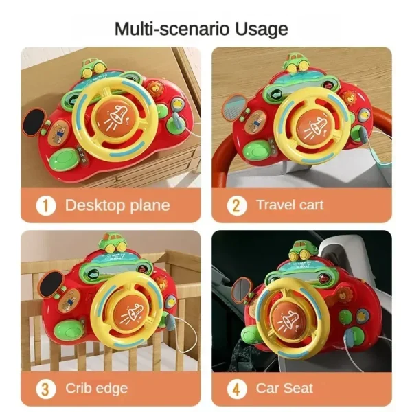 Brinquedo Baby Toy Electric Simulate Driving Car Copilot - Imagem 4