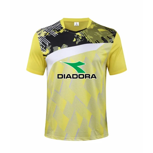 Novas roupas esportivas de badminton de manga curta fitness roupas de tênis 2023 Novas roupas de ciclismo Dona Men respiráveis ​​com absorção de suor - Imagem 3