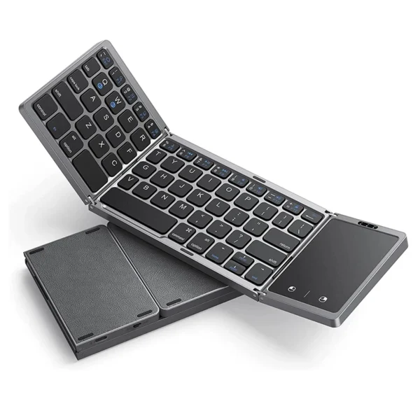 Teclado Bluetooth sem fio dobrável com Touchpad, teclado portátil para Smartphone, Android, IOS, Mac, Windows, Novo - Imagem 6