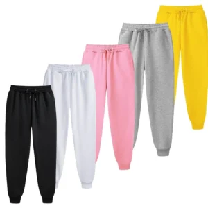 Calças de moletom casuais masculinas, calças esportivas de lã, unissex, moda sólida, calças soltas, streetwear, outono, inverno, calças de corrida, fitness