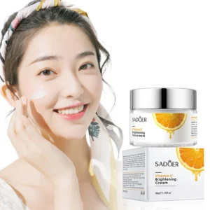 Vitamina C Creme Facial Refrescante Hidratante Antienvelhecimento Clareador de Pele Hidratante Cremes Diurnos VC Creme Facial Beleza Cuidados Faciais