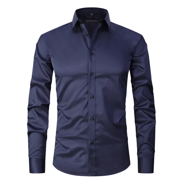 Camisa de manga longa masculina de algodão 6XL 8XL primavera verão formal alta qualidade casual wear respirável moda cor sólida plus size - Imagem 12