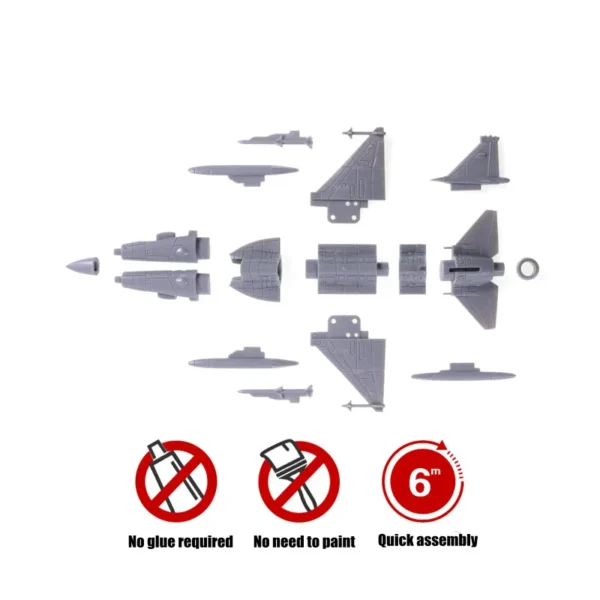 Mini modelo de montagem de avião, ornamento militar lutador, JH-7, SU-33, J-11, SU-47, KJ-2000, WZ-9, SA-52B, WZ-10,,, 8 estilos - Imagem 3